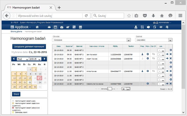 IT System for Polish Colonoscopy Screening Program (SI-PBP)