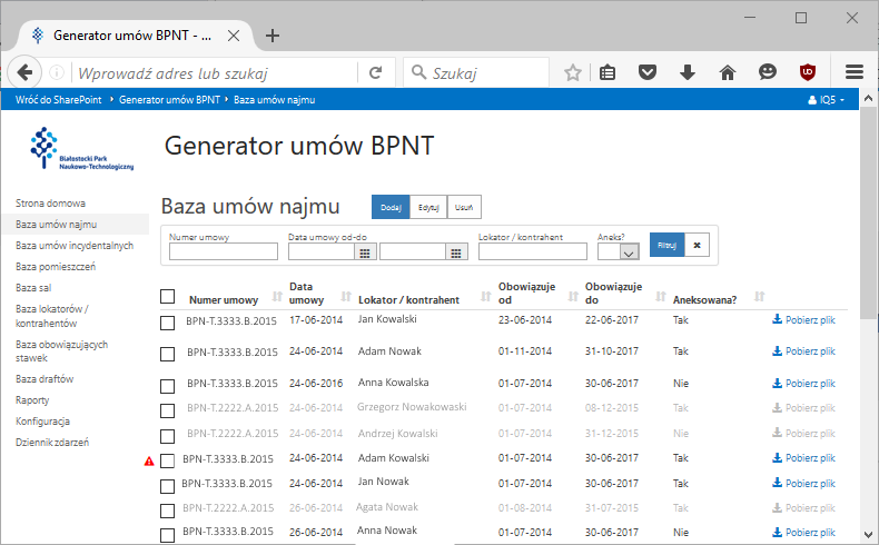 Generator Umów BPNT